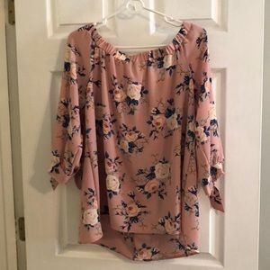 Off the shoulder Floral blouse